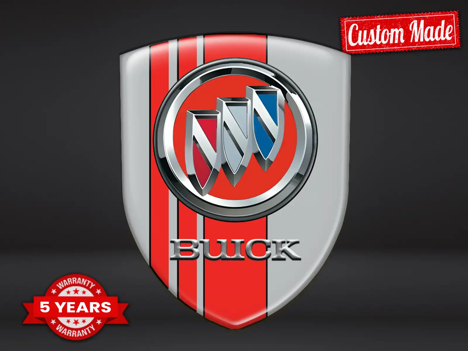 Buick Kuppelaufkleber Feinkorn Premium Max Robust